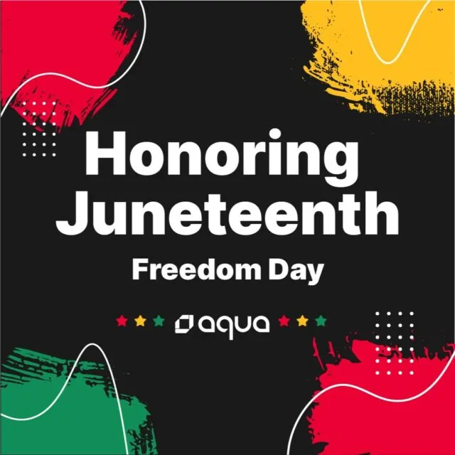 To commemorate Juneteenth, our US office will be closed today.

Across the US, Juneteenth presents an opportunity for us all to come together and take time to reflect, celebrate, and embrace a commitment to helping to create a better future together.

We encourage Aquarians and others to take time today to learn more about the history and impact of Juneteenth, participate in local events, and reflect on the progress we have made and the work that still needs to be done to achieve true equality.