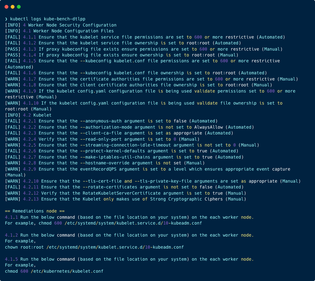 Kube-bench-CISscan-report